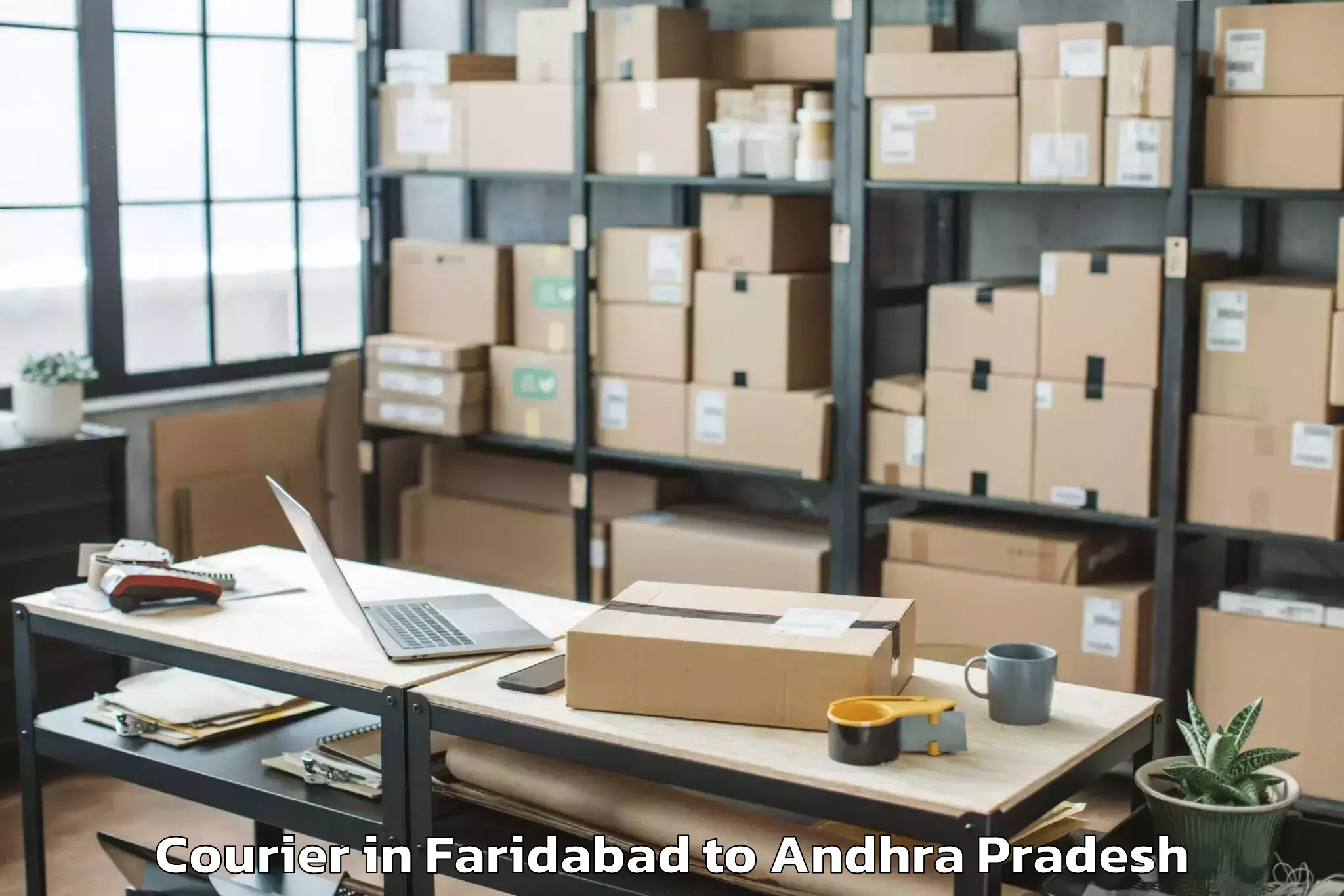 Easy Faridabad to Kondapi Courier Booking